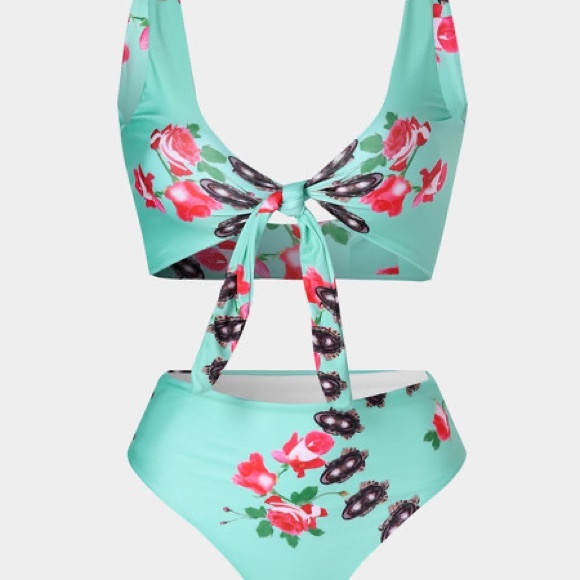 High waisted tie knot bikini - Picture 5 of 5